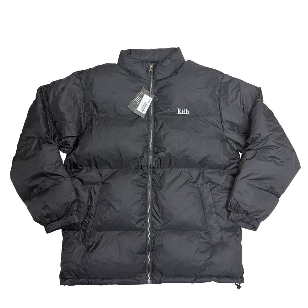 Kith Puffer Jacket Black Mini Logo M